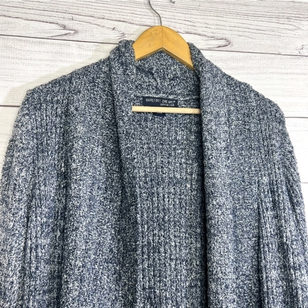 Barefoot Dreams CozyChic Lite Montecito Cardigan - 1X Blue - Picture 6 of 10